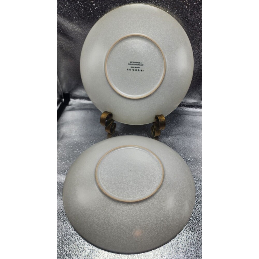 Pottery Barn Mason Stoneware Natural Color Dinner Plates (set of 2) READ!!! - Picture 2 of 15